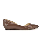 Nine West Women's Saige D'orsay Pointy Toe Slip-on Flats