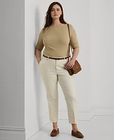 Lauren Ralph Lauren Plus Size Boat-Neck Tee