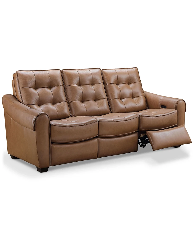 Abbyson Living Berry 85.5" Leather Power Reclining Sofa