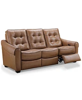 Abbyson Living Berry 85.5" Leather Power Reclining Sofa