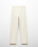 Mango Women's Cotton Jogger-Style Trousers