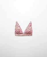 Mango Women's Floral Triangle Bikini