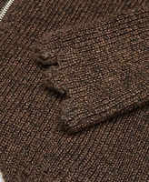 Mango Women's Zipped Knit Cardigan