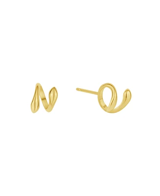 And Now this 18K Gold Plated Ear bud Holder Earring
