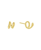 And Now this 18K Gold Plated Ear bud Holder Earring