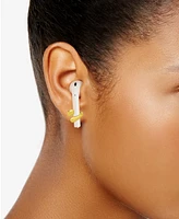 And Now this 18K Gold Plated Ear bud Holder Earring