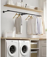 Slickblue 2 Pack Clothes Rack Wall-mounted