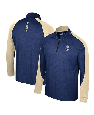 Colosseum Men's Navy Midshipman Langmore Raglan Quarter-Zip Top