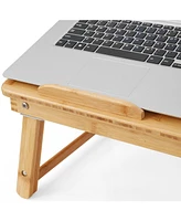 Slickblue Multi Function Lapdesk Table Bed Tray Foldable Adjustable Breakfast Table