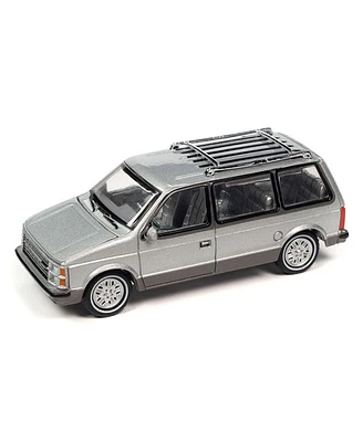 Auto World 1/64 2023 Release 2A, 1985 Plymouth Voyager, Radiant Silver