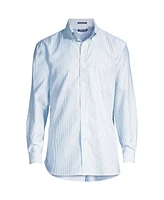 Lands' End Big & Tall Traditional Fit Pattern No Iron Supima Oxford Dress Shirt