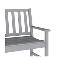 Merrick Lane Cressly All Weather Recycled Hdpe Bench For Indoor And Outdoor Use