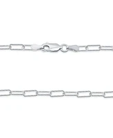 Giani Bernini Diamond-Cut Paperclip Chain 18" Sterling Silver or 18k Gold-plated Silver; Created for Macy's