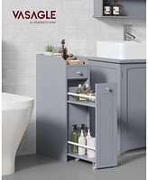 Slickblue Small Bathroom Storage Cabinet, Slim Bathroom Storage Organizer, Toilet Paper Holder with Storage