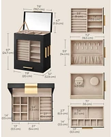 Slickblue 5-layer Jewelry Organiser With 3 Side Drawers