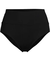 Lands' End Women's Chlorine Resistant Pinchless High Waisted Bikini Bottoms
