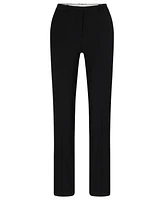 Boss by Hugo Women's Wool Regular-Fit High-Rise Pants