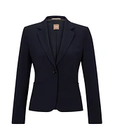 Boss by Hugo Women's Virgin Wool Regular-Fit Button-Up Jacket