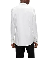 Boss by Hugo Men's Easy-Iron Stretch-Cotton Poplin Slim-Fit Dress Shirt