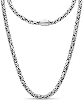 Devata Borobudur Round 5mm Chain Necklace in Sterling Silver