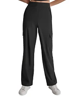 Dkny Sport Women's High-Rise Straight-Leg Cargo Pants