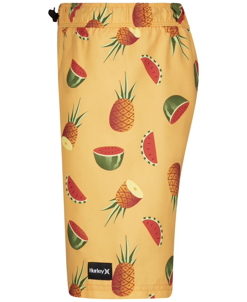 Hurley Big Boys Fruit Slice Printed Pull-On Swim Shorts