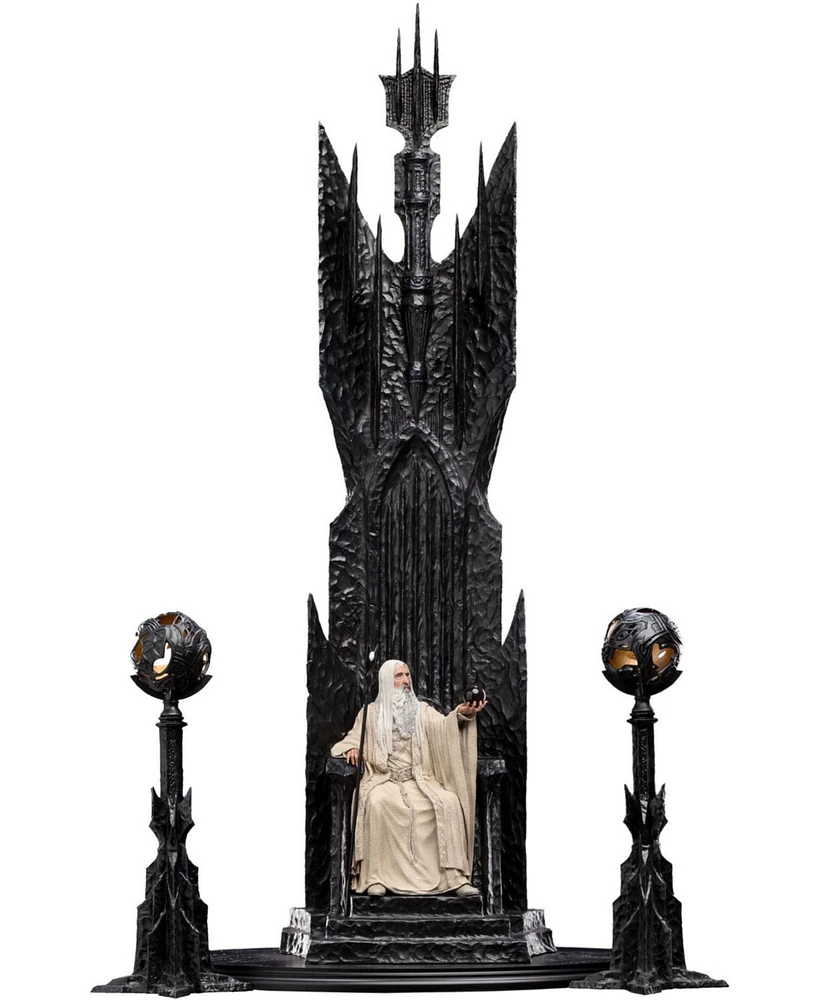 Weta Workshop Limited Edition Polystone - The Lord of the Rings Trilogy - Saruman the White on Throne 1:6 Scale Statue