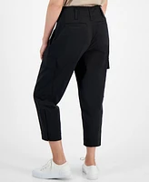 Calvin Klein Jeans Petite High-Rise Cropped Cargo Pants