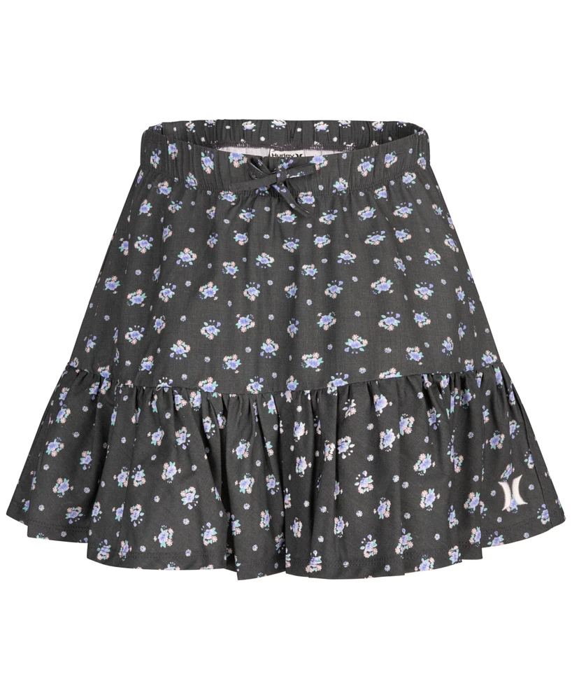 Hurley Big Girls Printed Woven Twill Skirt