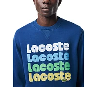 Lacoste Men's Long Sleeve Crewneck Logo Graphic Sweatshirt