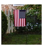 Evergreen American Flag Garden Applique Embroidered Flag 12.5 x 18 Inches Indoor Outdoor Decor