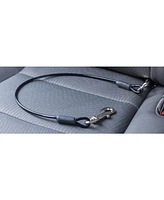 Leashboss Dog Car Seat Belt Restraint, Heavy Duty No Chew Coated Steel, Large