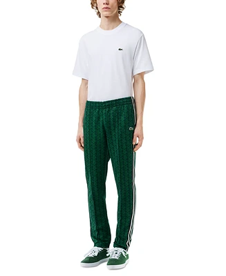 Lacoste Men's Geo Print Elastic-Waist Pants