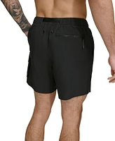 Dkny Men's Stretch Cargo Pocket Hybrid 5" Volley Shorts