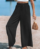 Cupshe Women's Summer Lovin Drawstring Wide-Leg Pants