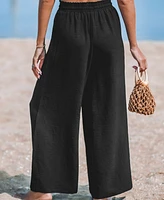 Cupshe Women's Summer Lovin Drawstring Wide-Leg Pants