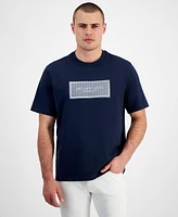 Michael Kors Men's Seersucker Label Logo T-Shirt