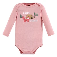 Hudson Baby Baby Girls Hudson Cotton Long-Sleeve Bodysuits