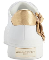 Karl Lagerfeld Paris Women's Georgia Lace-Up Embellished Sneakers