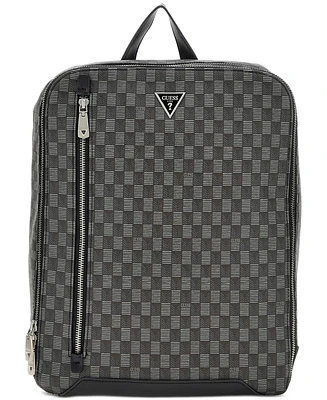 Guess Men's Jet Set Checker Logo Compact Bag