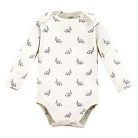 Touched by Nature Baby Girls Organic Cotton Long-Sleeve Bodysuits Woodland