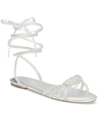 I.n.c. International Concepts Women's Holiston Lace-Up Flat Sandals, Created for Macy's