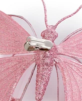 Holiday Lane Burgundy & Blush Pink Butterfly Ornament, Exclusively at Macy's