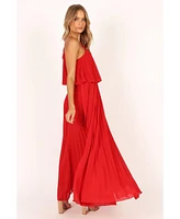 Petal and Pup Women's Gia Pleated Halterneck Maxi Dress