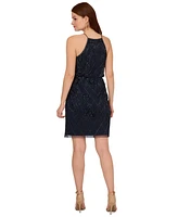 Adrianna Papell Women's Embellished Blouson Party Dress