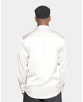 Xxiii Mens Kai Satin Button Up Shirt