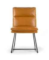 Glamour Home 33" Aulani Iron, Polyester Dining Chair, Set of 2