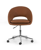 Glamour Home 34.75" Aura Polyester, Metal Task Chair