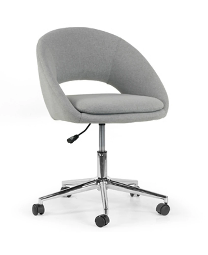 Glamour Home 34.75" Aura Fabric, Metal Task Chair