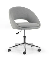 Glamour Home 34.75" Aura Fabric, Metal Task Chair